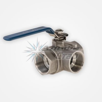 L-shaped ball valve